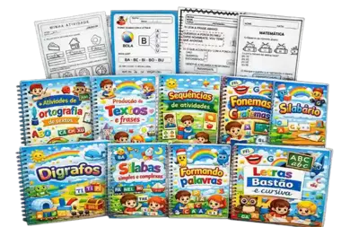 Kit 2.500 Atividades BNCC Alfabetização